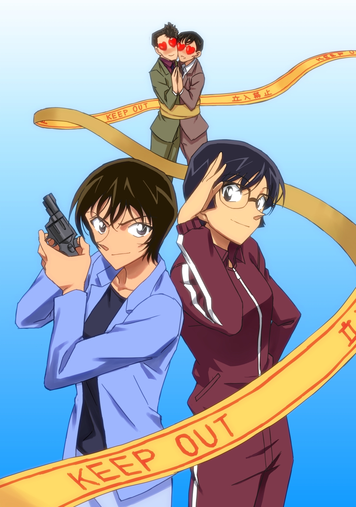 detective conan kobayashi sumiko sato miwako shiratori ninzaburo takagi